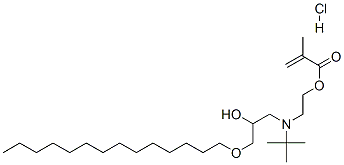 97043-70-4,2-[(1,1-dimethylethyl)[2-hydroxy-3-(tetradecyloxy)propyl]amino]ethyl methacrylate hydrochloride