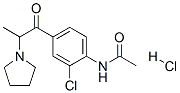 97111-05-2,N-[2-chloro-4-(2-pyrrolidin-1-ylpropanoyl)phenyl]acetamide hydrochlori de