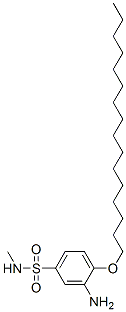 97158-34-4,3-amino-4-(hexadecyloxy)-N-methylbenzenesulphonamide
