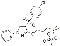 97158-45-7,3-[[4-[(4-chlorophenyl)sulphonyl]-4,5-dihydro-1-phenyl-1H-pyrazol-3-yl]oxy]propyl(dimethyl)ammonium methanesulphonate