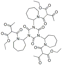 97171-71-6,triethyl 2,2',2''-[(2,4,6-trioxo-1,3,5-triazine-1,3,5(2H,4H,6H)-triyl)tris(hexane-6,1-diyliminocarbonyl)]tris[3-oxobutyrate]