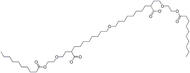 97171-77-2,oxybis(2,1-ethanediyloxy-2,1-ethanediyl) didecanoate