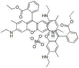 97171-88-5,Xanthylium, 9-[2-(ethoxycarbonyl)phenyl]-3,6-bis(ethylamino)-2,7-dimethyl-, molybdate