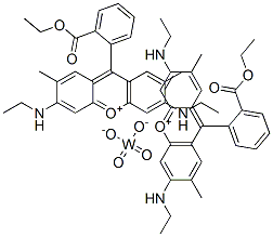 97171-90-9,Xanthylium, 9-[2-(ethoxycarbonyl)phenyl]-3,6-bis(ethylamino)-2,7-dimethyl-, tungstate
