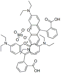 97191-99-6,Xanthylium, 9-(2-carboxyphenyl)-3,6-bis(diethylamino)-, molybdate