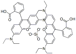 97192-00-2,Xanthylium, 9-(2-carboxyphenyl)-3,6-bis(diethylamino)-, silicate