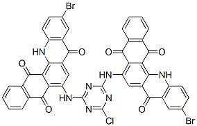 97338-15-3,6,6'-[(6-chloro-1,3,5-triazine-2,4-diyl)diimino]bis[10-bromonaphth[2,3-c]acridine-5,8,14(13H)-trione]