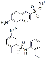 97358-57-1,sodium 6-amino-5-[[3-[[(2-ethylphenyl)amino]sulphonyl]-4-methylphenyl]azo]naphthalene-2-sulphonate