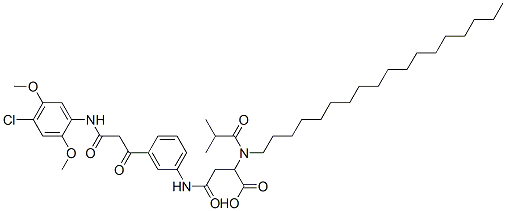 97372-98-0,N-[3-[3-[(4-chloro-2,5-dimethoxyphenyl)amino]-1,3-dioxopropyl]phenyl]-N2-(2-methylpropionyl)-N2-octadecyl-DL-asparagine