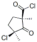 97424-76-5,Cyclopentanecarbonyl chloride, 3-chloro-1,3-dimethyl-2-oxo-, trans- (9CI)