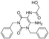 97434-67-8,Glycolamide,  N-(6-amino-1,3-dibenzyl-1,2,3,4-tetrahydro-2,4-dioxo-5-pyrimidinyl)-  (7CI)
