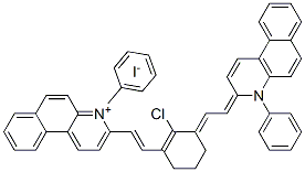 97605-56-6,3-[(E)-2-(2-CHLORO-3-((E)-2-[4-PHENYLBENZO[F]QUINOLIN-3(4H)-YLIDENE]ETHYLIDENE)-1-CYCLOHEXEN-1-YL)ETHENYL]-4-PHENYLBENZO[F]QUINOLINIUM IODIDE