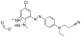 97752-32-4,6-chloro-4-[[4-[(2-cyanoethyl)ethylamino]phenyl]azo]-1,3-dimethyl-1H-benzotriazolium formate