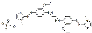 97752-40-4,2,2'-[ethylenebis[imino(3-ethoxy-4,1-phenylene)azo]]bis[3-methylthiazolium] sulphate