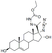 98072-26-5,ethyl (17-azido-3beta,16alpha-dihydroxypregn-5-en-20-ylidene)carbazate