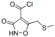 98406-62-3,4-Isoxazolecarbonyl chloride, 2,3-dihydro-5-[(methylthio)methyl]-3-oxo- (9CI)