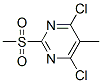 98814-28-9,PYRIMIDINE, 4,6-DICHLORO-5-METHYL-2-(METHYLSULFONYL)-