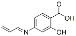 99185-01-0,Benzoic acid, 2-hydroxy-4-(2-propenylideneamino)- (9CI)