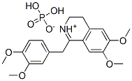99948-80-8,1-(3,4-dimethoxybenzyl)-3,4-dihydro-6,7-dimethoxyisoquinolinium dihydrogen phosphate
