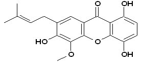 1,4,6-Trihydroxy-5-methoxy-7-prenylxanthone