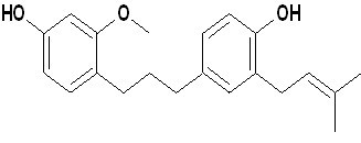 1-(4-Hydroxy-2-methoxyphenyl)-3-(4-hydroxy-3-prenylphenyl)propane