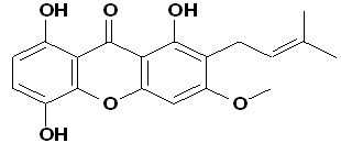 1,5,8-Trihydroxy-3-methoxy-2-prenylxanthone