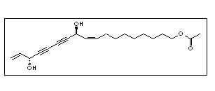 1-Acetoxy-9,17-octadecadiene-12,14-diyne-11,16-diol