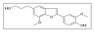 2-4-Hydroxy-3-methoxyphenyl-7-methoxy-5-benzofuranpropanol