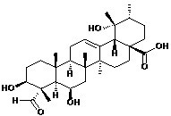 3,6,19-Trihydroxy-23-oxo-12-ursen-28-oic acid