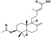 3-Acetoxy-8(17),13E-labdadien-15-oic acid