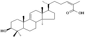 3-Hydroxylanost-9(11)-24-dien-26-oic acid