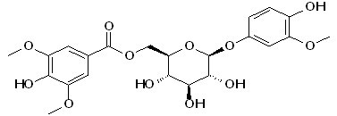 4-Hydroxy-3-methoxyphenyl O-beta-D-6-O-syringate-glucopyranoside