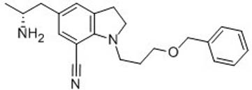 5-[(2R)-2-Aminopropyl]-2,3-dihydro-1-[3-(phenylmethoxy)propyl]-1H-indole-7-carbonitrile