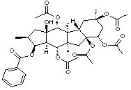 5,8,9,10,14-Pentaacetoxy-3-benzoyloxy-15-hydroxypepluane