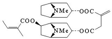 6-Angeloyloxyditropan-3-yl itaconate