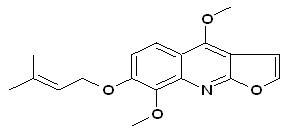 7-Isopentenyloxy-gamma-fagarine