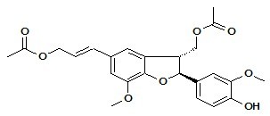 Dimeric coniferyl acetate