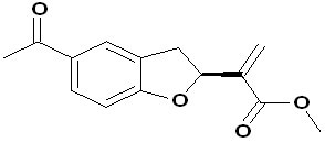 Methyl 2-(5-acetyl-2,3-dihydrobenzofuran-2-yl)propenoate
