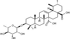 Quinovic acid 3-O-alpha-L-rhamnopyranoside