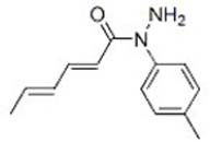 Sorbic acid, 1-p-tolylhydrazide (8CI)