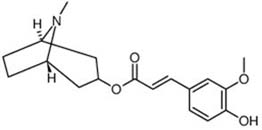 Tropanyl 3-hydroxy-4-methoxycinnamate